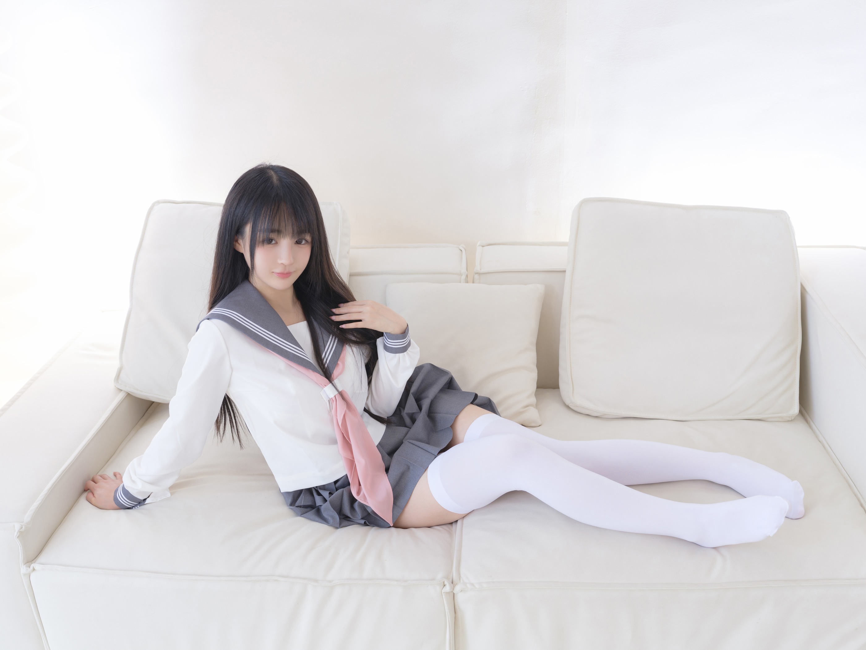 图片[1]-桜井宁宁 – NO.087  白丝JK[87P]-XikXak